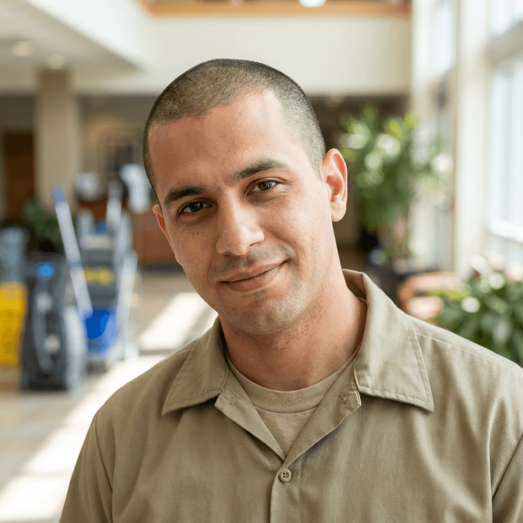 Male customer in his mid 50s, approachable appearance